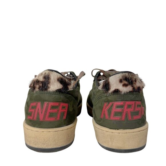Golden Goose Ball Star Sneakers in Army Green 38 - Picture 2 of 5